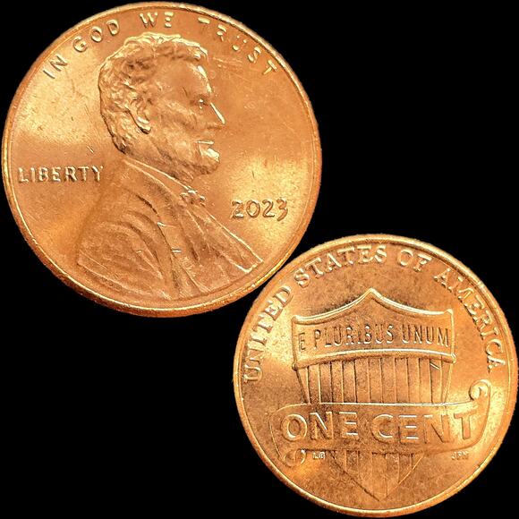 2023 Extra V Doubled Die Double Ear Lincoln Shield Penny Cent Error Coin READ - Picture 1 of 10